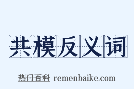 共模反义词是什么意思的图片